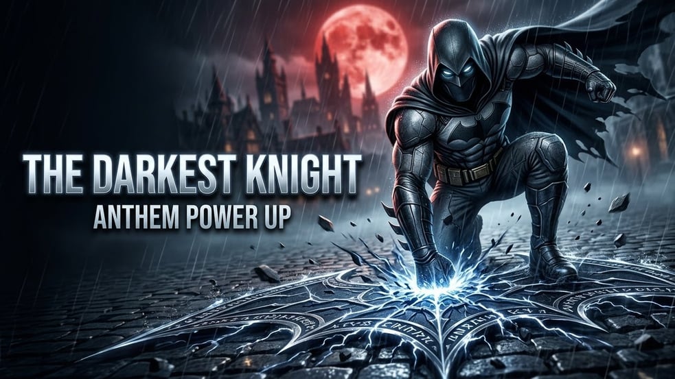 The Darkest Knight 🦇🌑 | Dark Hero Anthem (Official Visualizer) | Echo Craft