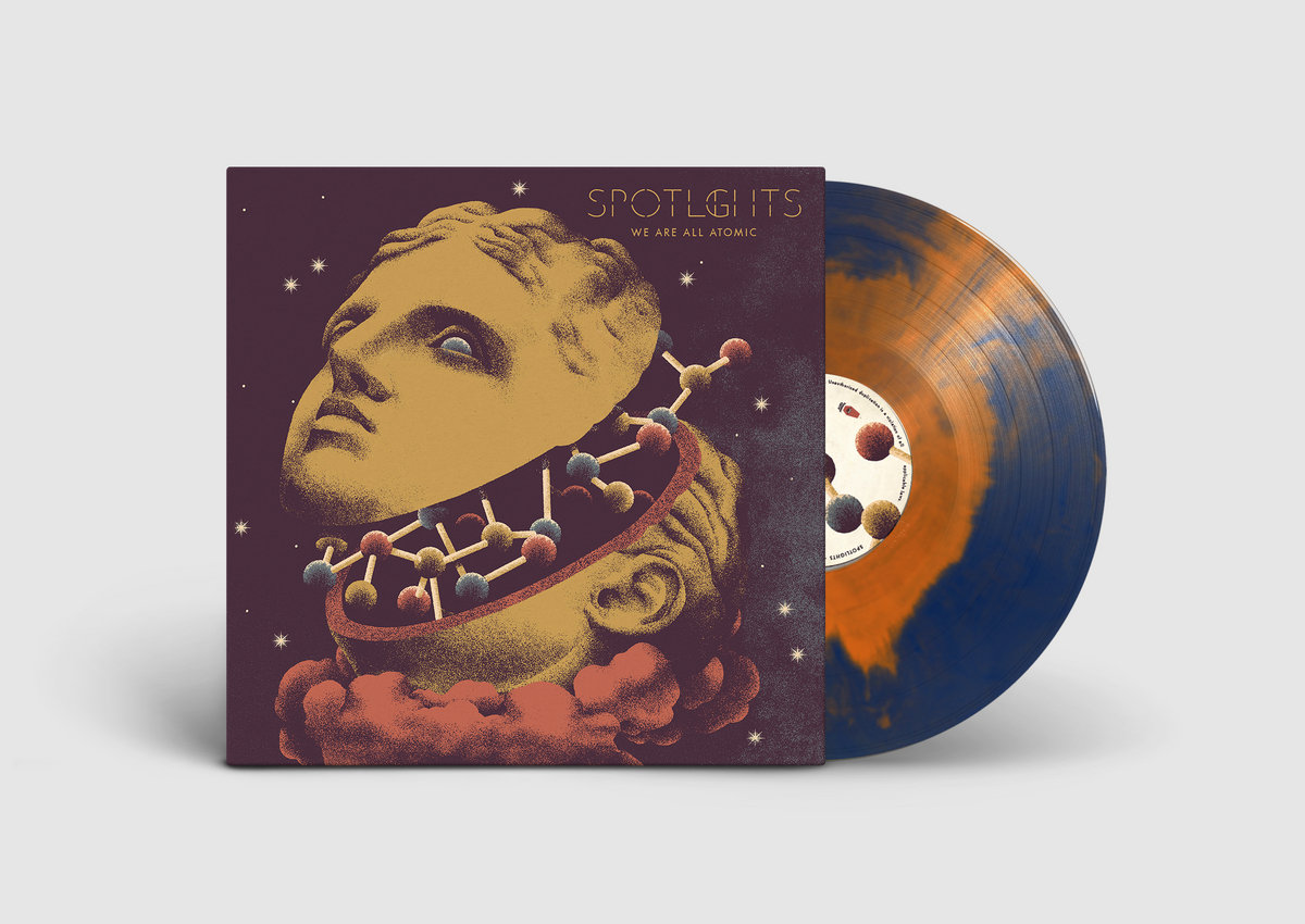 US ORDERS:  SPOTLIGHTS - We Are All Atomic Blue/Orange Color Merge Vinyl LP