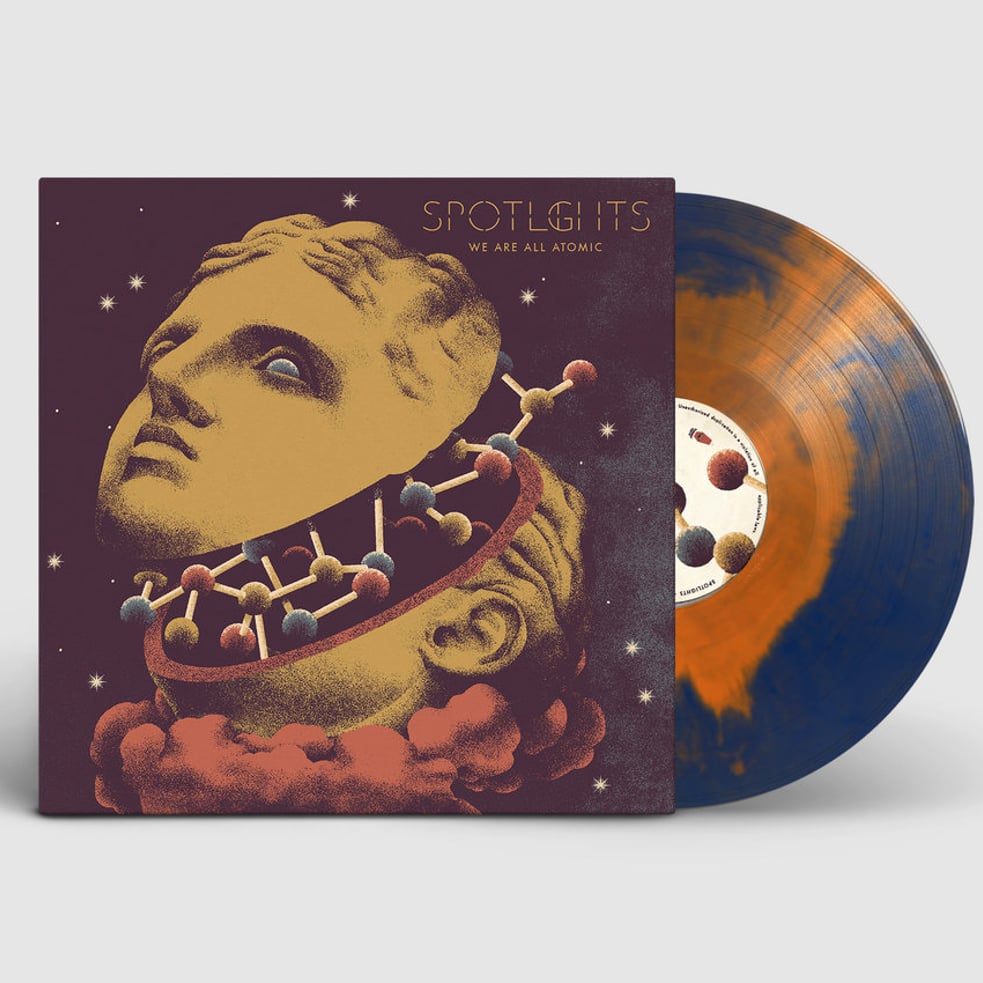 US ORDERS:  SPOTLIGHTS - We Are All Atomic Blue/Orange Color Merge Vinyl LP