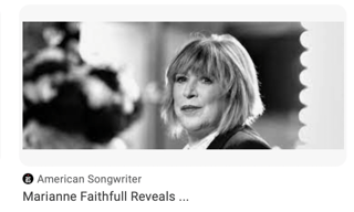 American Songwriter Review: Tribute to Marianne Faithfull image