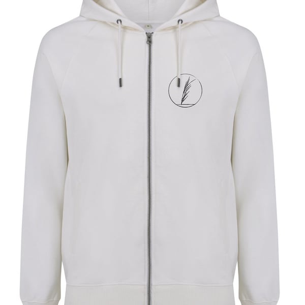 Black Feathers Zip Hoodie image