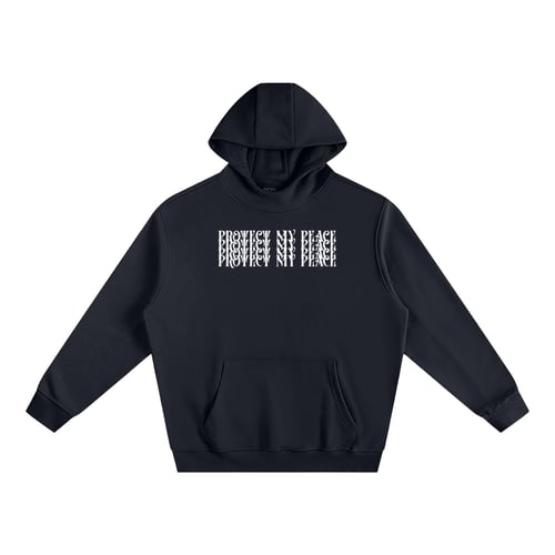 Fleeced High Neck "Protect My Peace" FRONT SIDE ONLY Hoodie