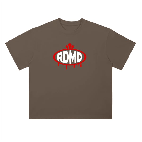 RDMD "His Blood" Plain Brown T image