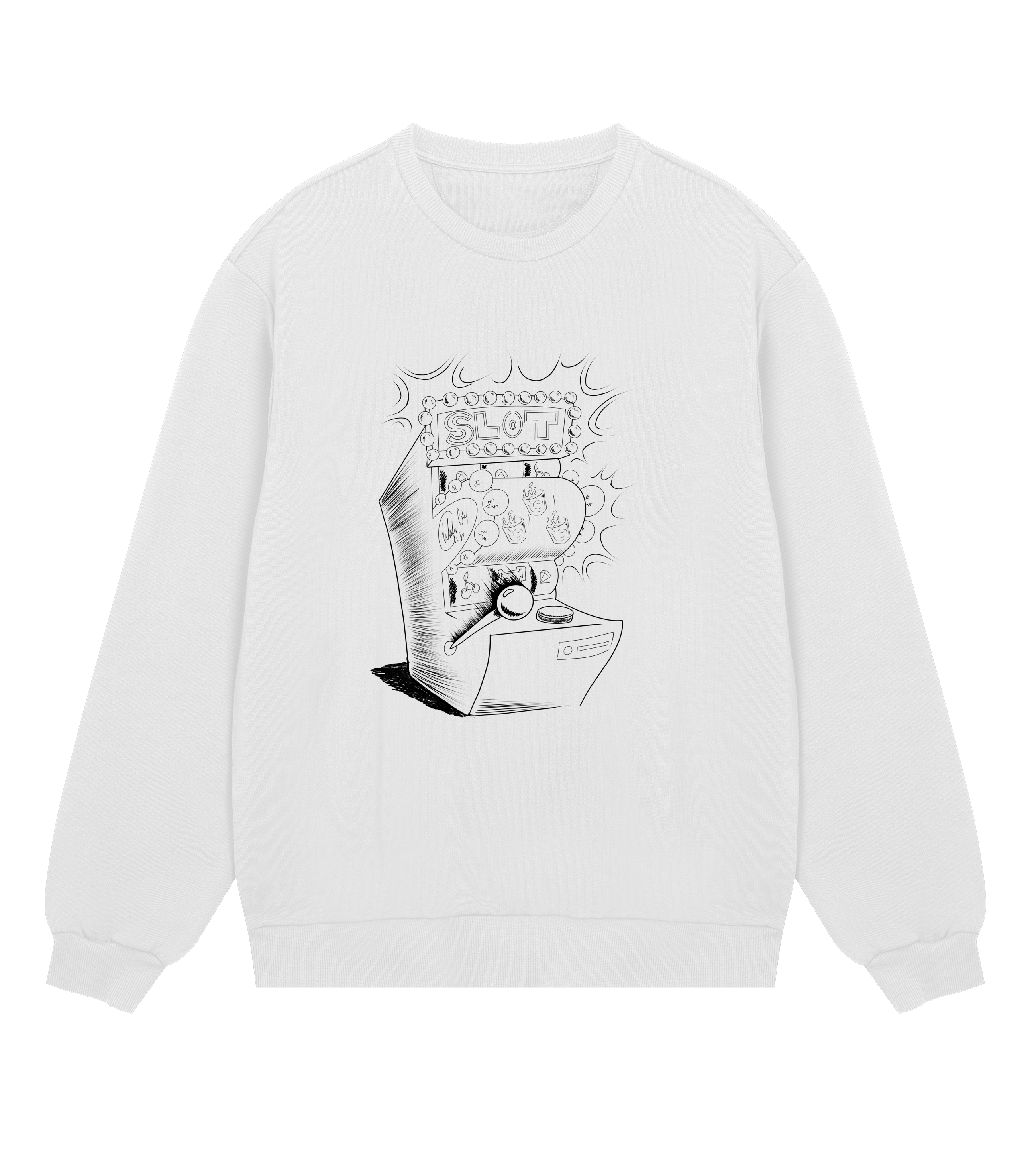 Whiskey City Club Slots - Mens Regular Sweatshirt