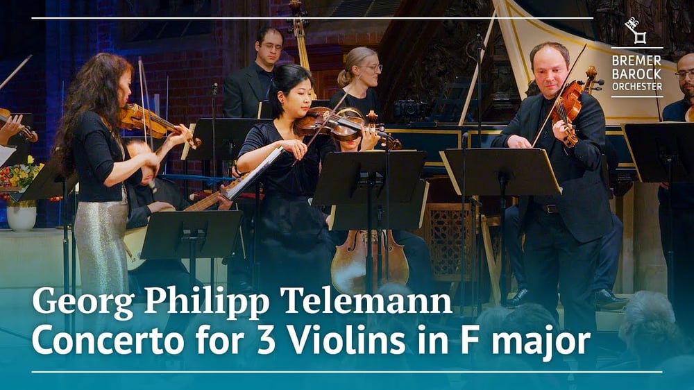 Georg Philipp Telemann: Concerto for 3 Violins in F major, TWV 53:F1