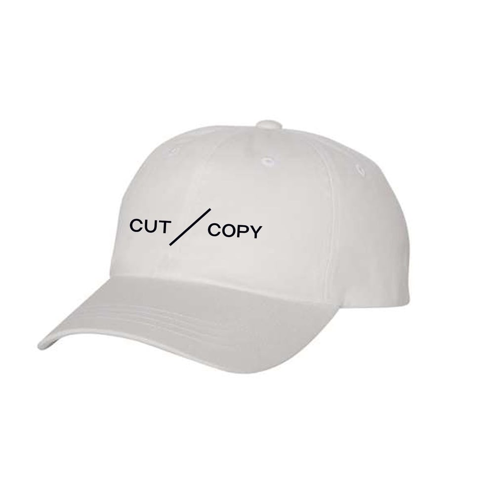Cut Copy White Dad Hat – Logo Minimal Adjustable Cap