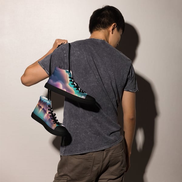 LUX Men’s high top canvas shoes image