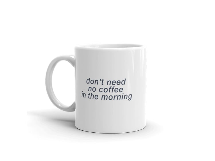 'no coffee' mug + digital album download image