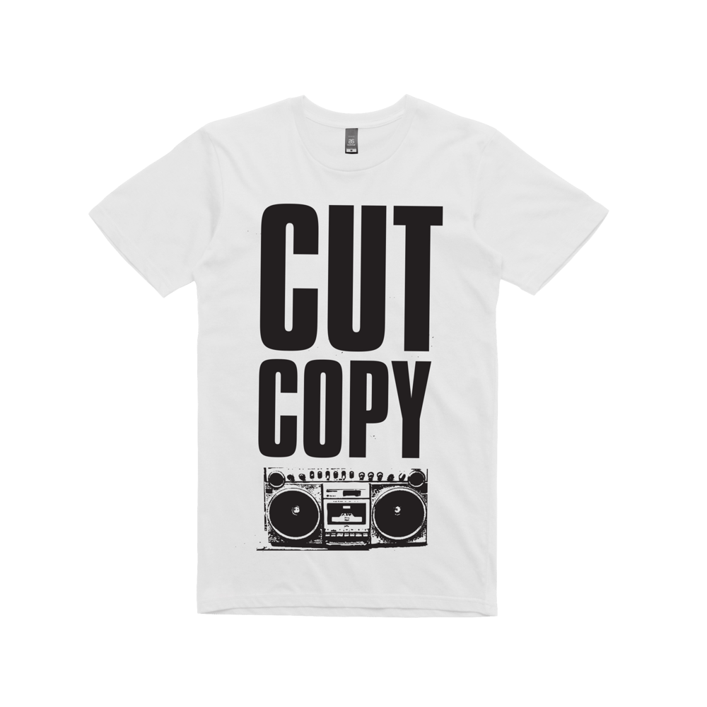 Boombox / White t-shirt
