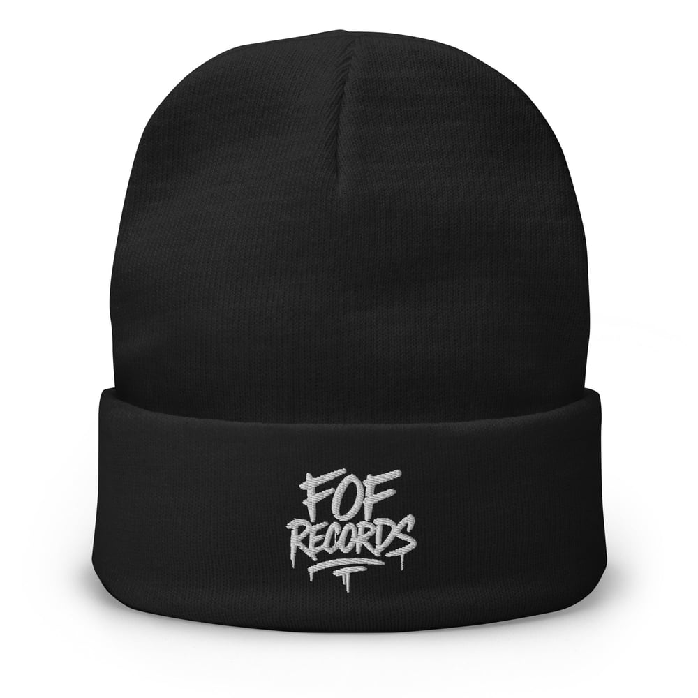 Faith Over Fear Beanie – FOF Records Embroidered Edition