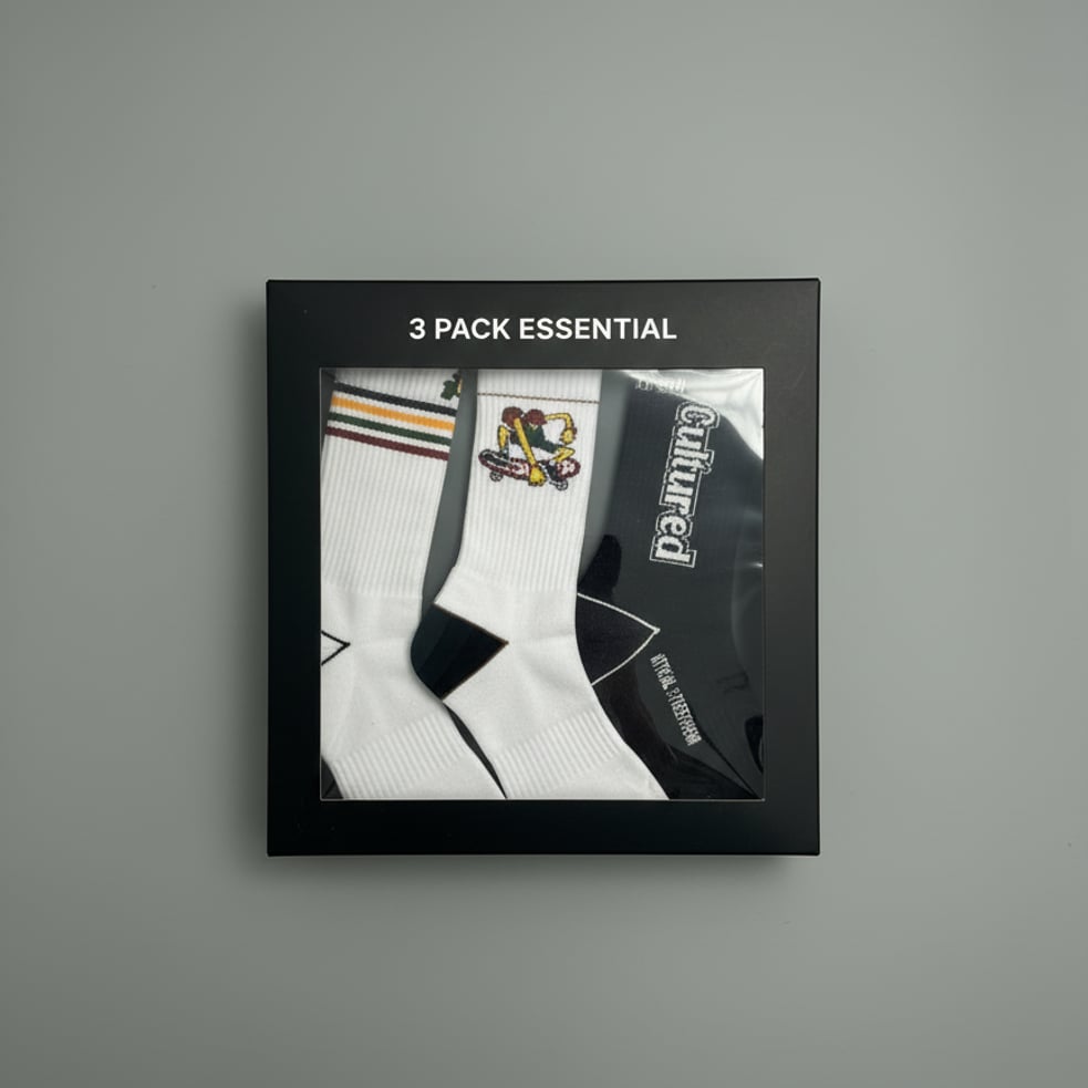 3 Pack Culture Essential Socks