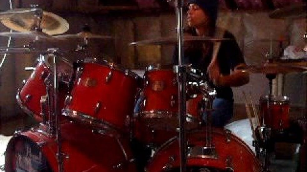 Brittany Macc-- Kick ass Girl drummer (solo 2)