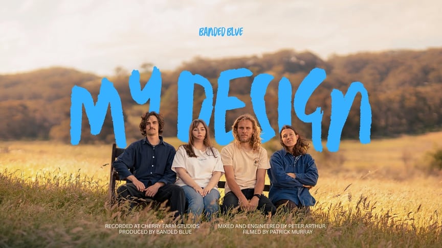 BANDED BLUE - My Design