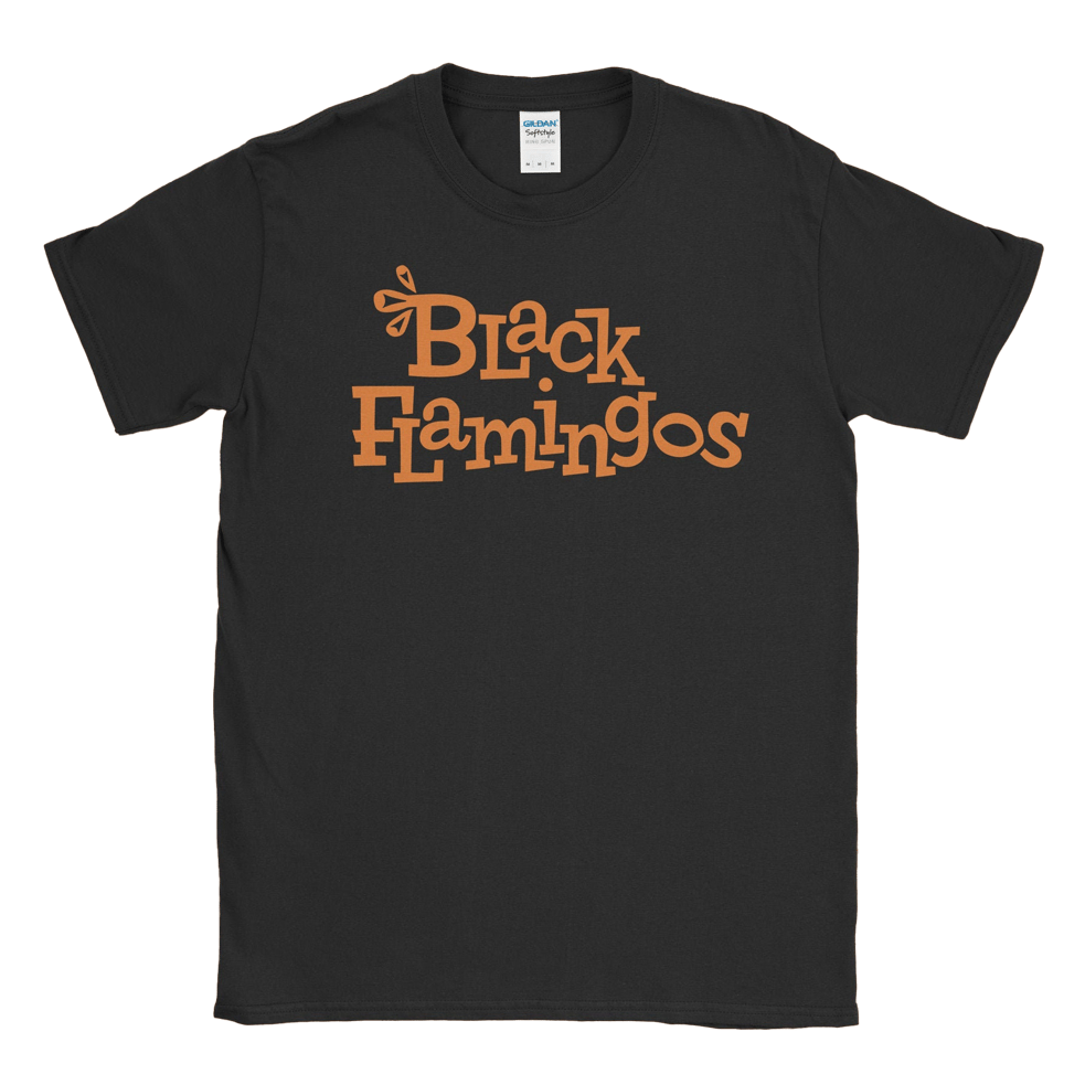 Black Flamingos “Speedway” Logo T