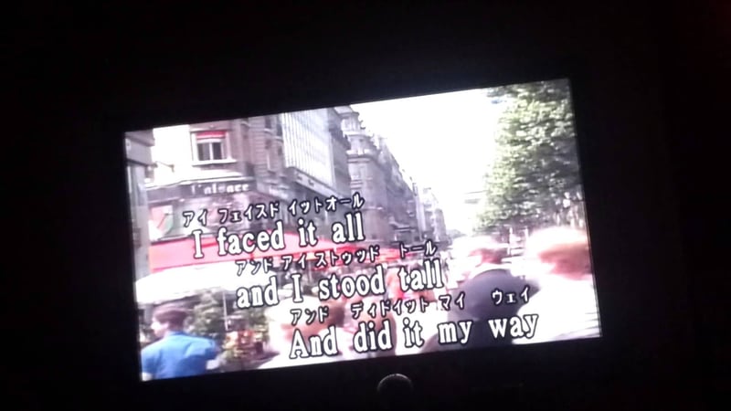 Ally Kerr attempts "My Way" at karaoke in Japan