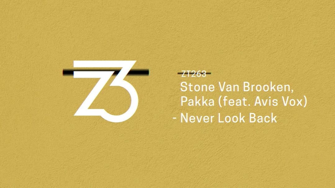 Stone Van Brooken, Pakka feat. Avis Vox - Never Look Back (Official Audio) [Zerothree] image