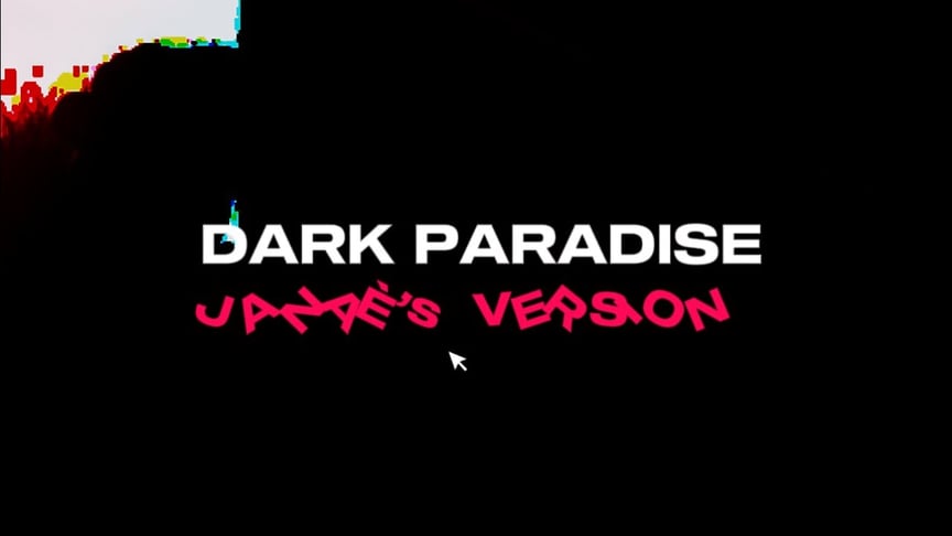 dark paradise by lana del rey but its written by a black girl in early 20s with a fleeting crush