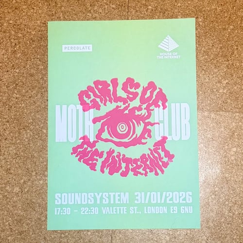 A3 Hand-Stamped MOTH Club Poster