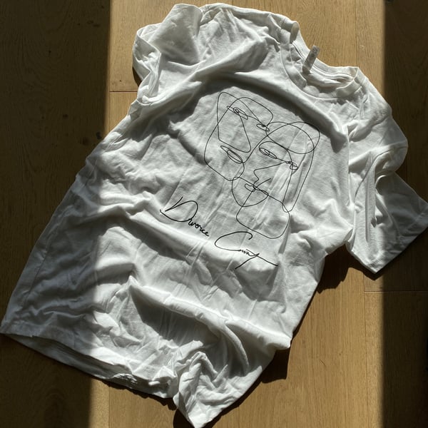 Divorce Court x Kevin CastaÃ±eda T-Shirt (White - Size S/M) image