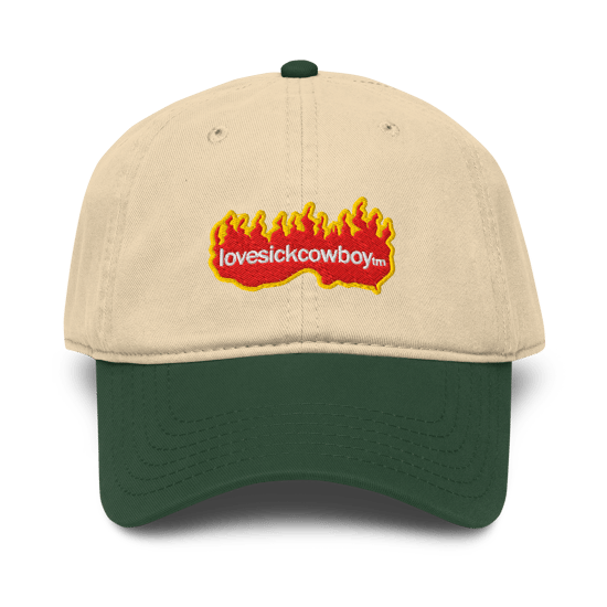 Love Sick Human Torch Garment washed baseball cap