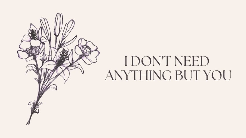 David Diaz - I Don't Need Anything But You (Official Lyric Video)