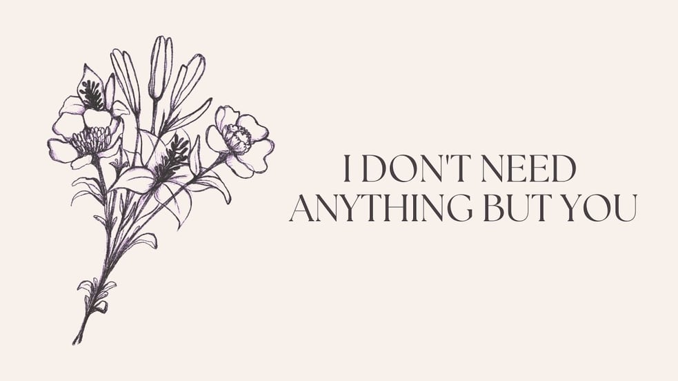 David Diaz - I Don't Need Anything But You (Official Lyric Video)