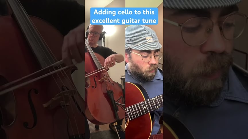 Adding cello to this excellent TikTok guitarist’s tune