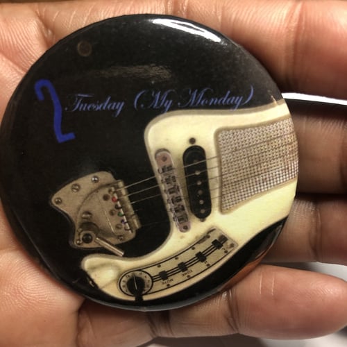 TUESDAY MY MONDAY (single) Vintage Guitar badges