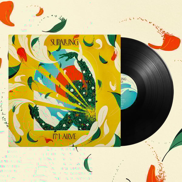 12" I'm Alive' Vinyl in Black & Blue image