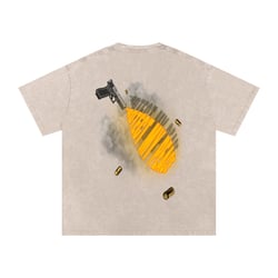 Acid Wash Oversize "PMP GRAPHIC" T-Shirt
