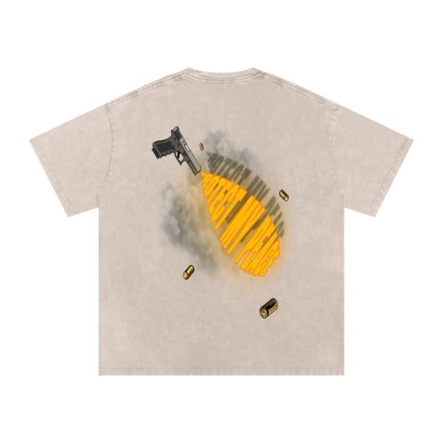 Acid Wash Oversize "PMP GRAPHIC" T-Shirt