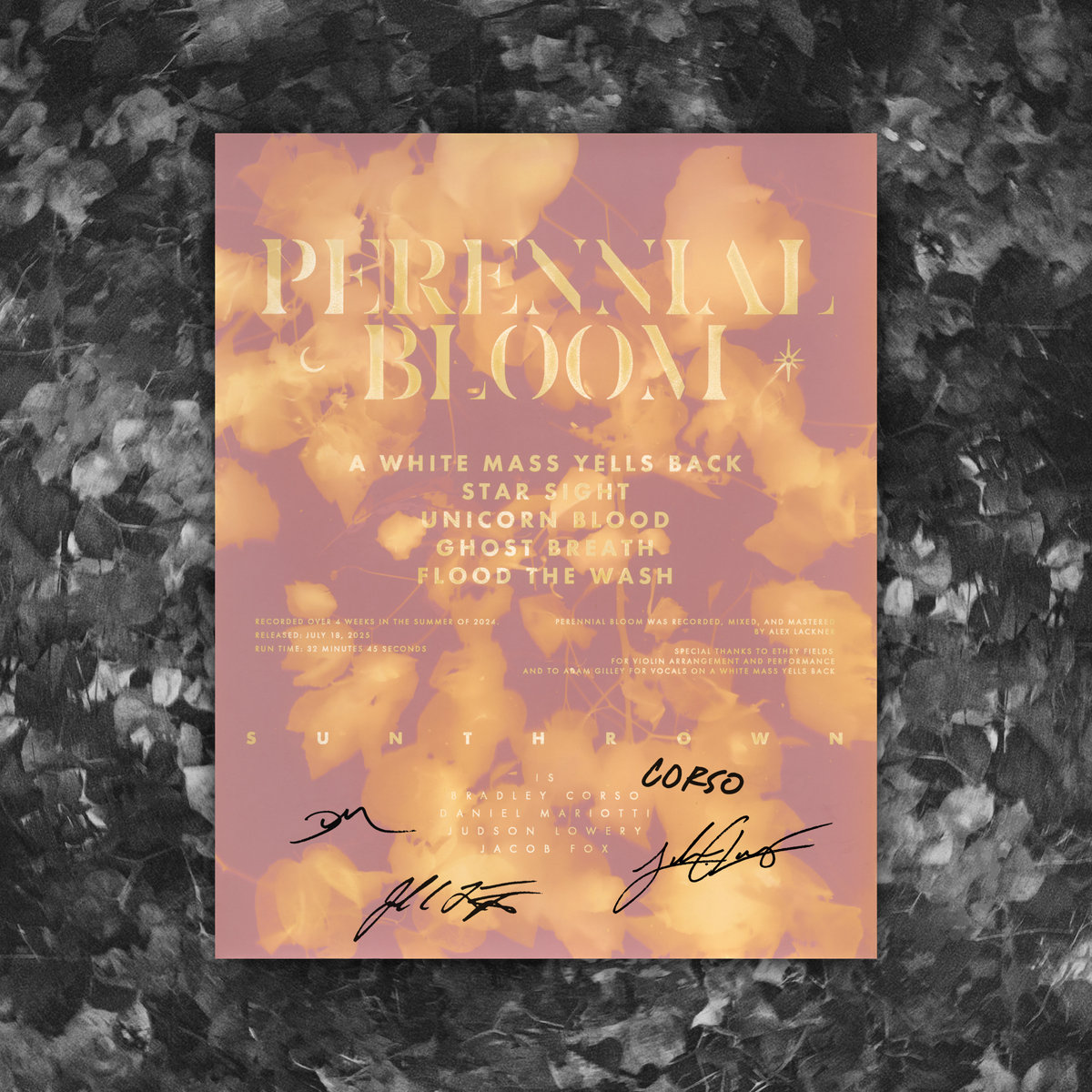 "Perennial Bloom" EP Poster - Handmade & Signed