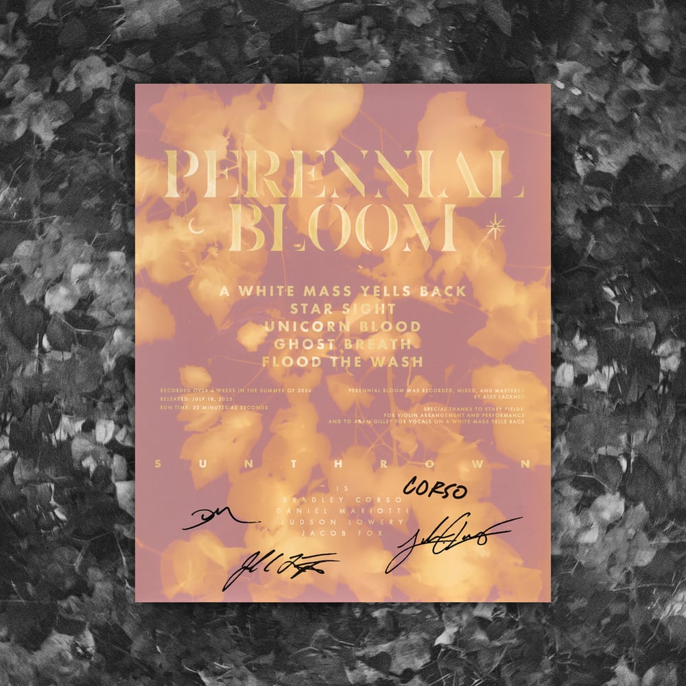 "Perennial Bloom" EP Poster - Handmade & Signed