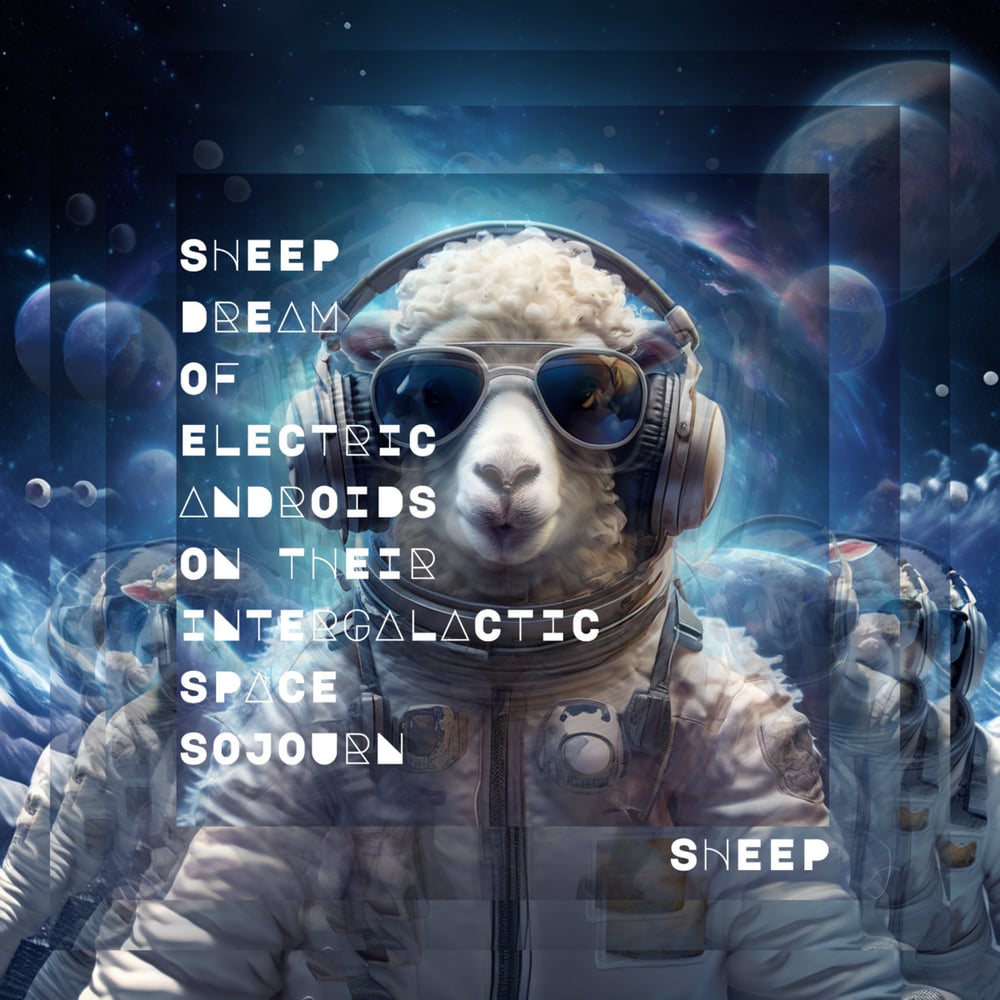 Sheep Dream Of Electric Androids On Their Intergalactic Space Sojourn - Digital