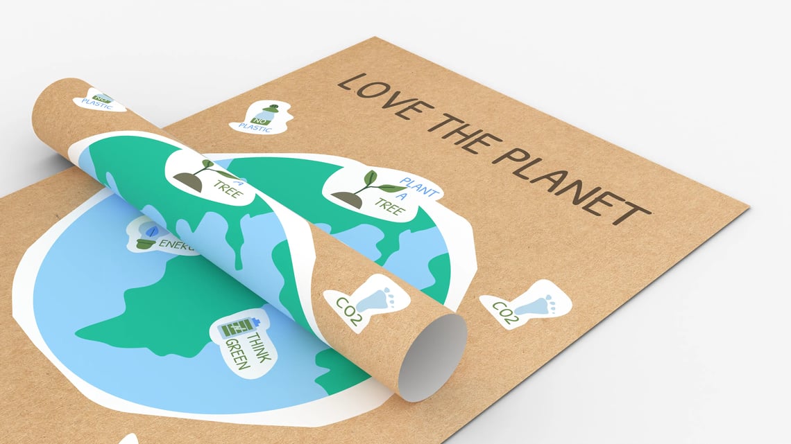 Drukuj plakaty eko na papierze z recyklingu