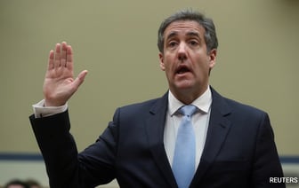Бывший Адвокат Дональда Трампа Майкл Коэн Дает показания по делу о "Отмывании денег"