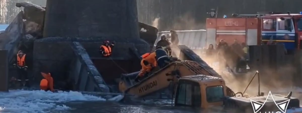 В Лидском районе обрушился пролет моста через Неман
