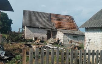 Две деревни в Ляховичском районе пострадали из-за непогоды
