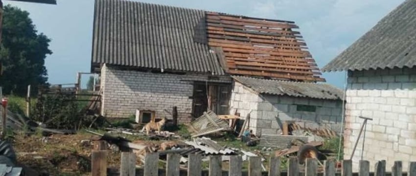 Две деревни в Ляховичском районе пострадали из-за непогоды