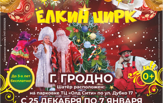 Цирк «Сириус» в Гродно представляет новогоднее шоу «Елкин цирк»