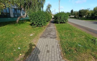 В Слуцке на торги выставили арестованный тротуар. Сколько просят?