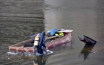 Очистка акватории пляжей Витебска от донного мусора