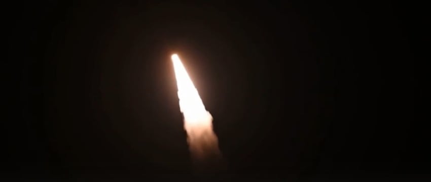 Запуск межконтинентальной ракеты в США
