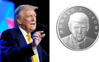 Трамп отчеканил монеты с собственным изображением. Почём продаёт?