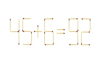 Одна спичка и всего 10 секунд. Куда переместить, чтобы получился правильный ответ? — Фото