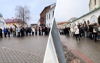 «Надеюсь, это шутка» — В центре Минска увидели большую очередь «из детей», «чтобы поесть» — Видео
