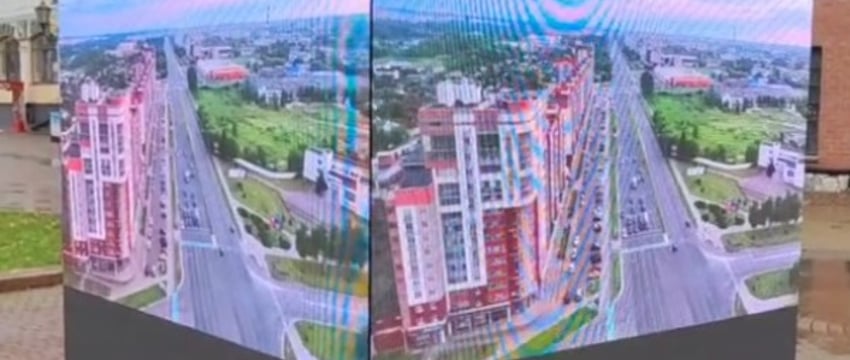 В Бресте начался тестовый запуск LED-видеоэкранов