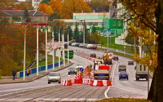 На Юбилейном мосту в Витебске уже ограждают стройплощадку. Какую сторону закроют первой?