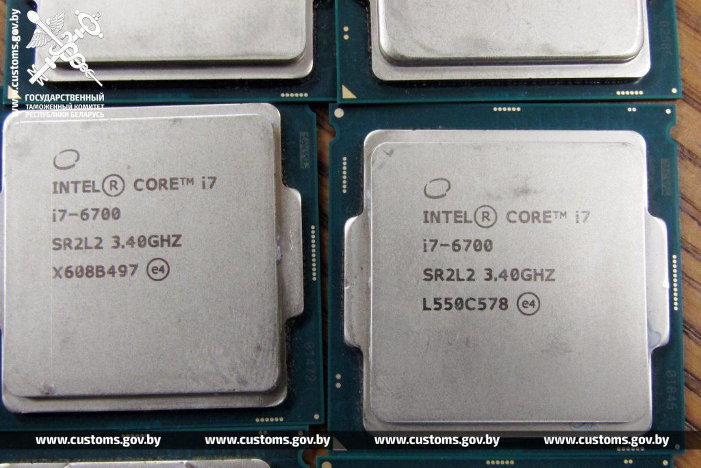 В Беларусь хотели незаконно ввезти 500 компьютерных процессоров