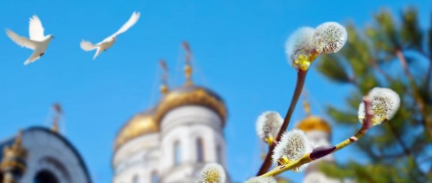 Празднование Вербного воскресенья в православии